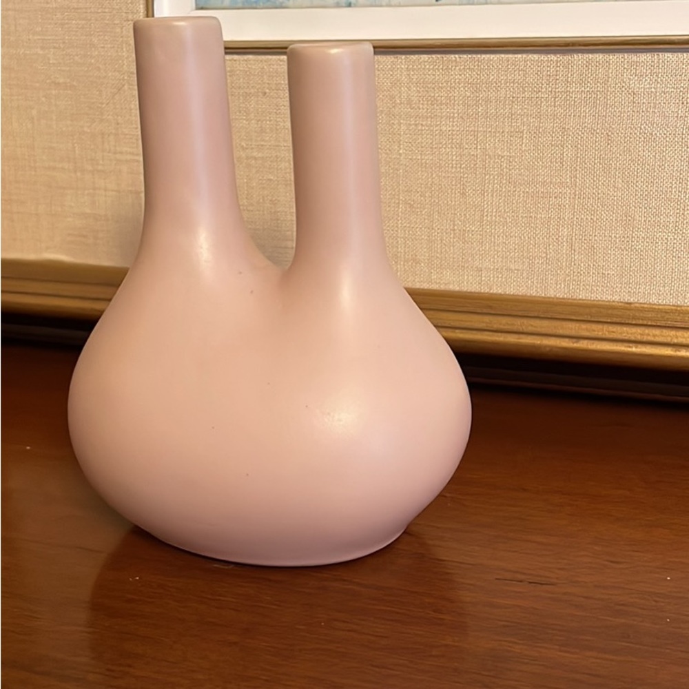 Post-modern dusty pink vase